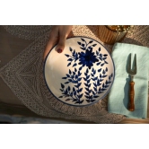 Blue Pottery Quarter Plate Set