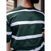 Stripes Dark Green T-Shirt-L / Dark Green