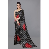 Sherine - Black Georgette Saree Without Blouse Piece ( Pack of 1 ) - Black