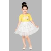 Coxxup Yellow Net Girls Frock ( Pack of 1 ) - None