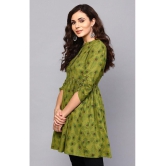 Antaran - Green Cotton Women''s A-Line Top ( Pack of 1 ) - None