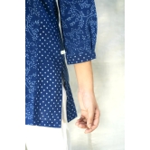 Moralfibre Natural Indigo Top - Creapers & Spots-XL