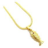 Jewar Mandi - Golden Pendant ( Pack of 1 ) - Golden