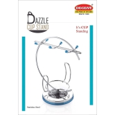 Decent Dazzle Stainless Steel Cup and Saucer Stand | Sliver | 1 Pc