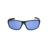 Blue Sporty Rimmed Sunglasses(P222BU7V)