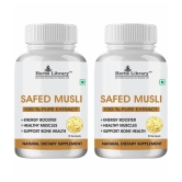 Herbs Library Safed Musli Extract for Body Strength, Stamina, & Energy 60 Capsules Each (Pack of 2)