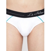 La Intimo White Cotton Mens Briefs ( Pack of 1 ) - None