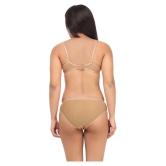 TCG Beige Lace Bra & Panty Set - 34