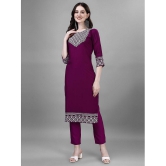 JASH CREATION - Magenta A-line Rayon Womens Stitched Salwar Suit ( Pack of 1 ) - None