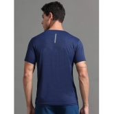 JILZ Polyester Regular Fit Printed Half Sleeves Mens T-Shirt - Navy ( Pack of 1 ) - None