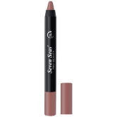 Seven Seas Matte Mood Non Transfer Crayon Lipstick | Long Lasting Crayon Lipstick (Nudy Mauve)