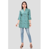 Meher Impex - Green Rayon Womens Straight Kurti ( Pack of 1 ) - None