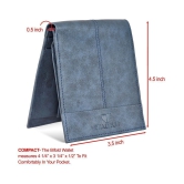 Walrus Faux Leather Blue Casual Regular Wallet