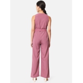 ALL WAYS YOU - Pink Crepe Regular Fit Womens Jumpsuit ( Pack of 1 ) - None