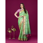 Parotgreen Patola Silk Woven Design Zari Meenakari Weaving Saree