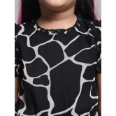 MINI & MING Girls Printed Georgette A-Line Dress