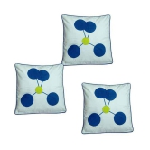 Hugs'n'Rugs White Cotton Cushion Covers - Set Of 3