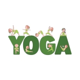 Asmi Collection Kids Doing Yoga Religious & Inspirational Sticker ( 35 x 75 cms )