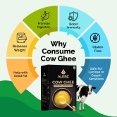 Auric Lab Certified Cow Ghee 1L | 100% Pure and Natural | Desi Ghee | Highly Nutritious | Helps Keep Your Heart Healthy | Boost Immunity & Energy