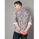 Paul Street Polyester Slim Fit Printed Full Sleeves Mens Casual Shirt - Grey ( Pack of 1 ) - None