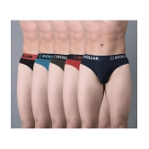 Dollar Bigboss Assorted Solid Cotton Blend Men Brief (Pack of 5) - None