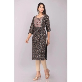 JC4U - Navy Blue Rayon Womens Straight Kurti ( Pack of 1 ) - None