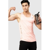 Fuaark Peach Polyester Slim Fit Mens Tanks ( Pack of 1 ) - None