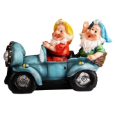 Gnomes Driving Car Solar Light