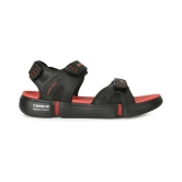 Campus Black Synthetic Floater Sandals - 7