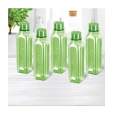 Milton Prime 1000 Pet Water Bottle, Set of 5, 1 Litre Each, Green - Green