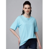 AKTIF Blue Cotton Blend Womens T-Shirt ( Pack of 1 ) - None