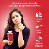 Purna Gummies Apple Cider Vinegar Sugar Free Gummies for Adults & Kids Weigh Loss Better Digestion