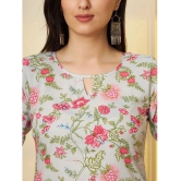 Tissu Cotton Printed Straight Womens Kurti - Green ( Pack of 1 ) - None