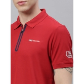 TVS Racing Polo Tshirt Polyester Blue White