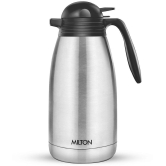 Milton Thermosteel Carafe 24 Hours Hot or Cold Tea/Coffee Pot, 2000 ml, Silver - Silver