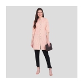 PPTHEFASHIONHUB Cotton Solid Straight Womens Kurti - Peach ( Pack of 1 ) - None