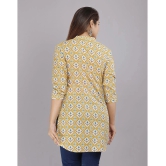 JC4U - Yellow Cotton Flex Womens Straight Kurti ( Pack of 1 ) - None