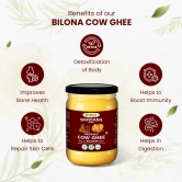 Organic Bilona Cow Ghee Glass Jar Pack of 2,( 500mlx2 ( 500ml | Barsana Magic Bilona Ghee Made by Natural Bilona Process | Pure Organic Grassfed Healthy Ghee | Certified by International Organic Standard | Pesticide, Chemical Free