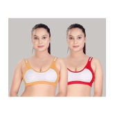 HAYA Multicolor Cotton Non Padded Womens Push Up Bra ( Pack of 2 ) - None