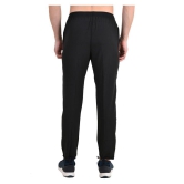 Forbro Polyester Lycra Blend Regular fit Sport /Casual Track Pants for Men | Lower for Boys (Black) - L