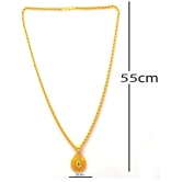 Jewar Mandi New Design Gold Plated Locket/Pendant with Rope/Rassi Chain Daily use for Men, Women & Girls, Boys - Golden