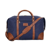 Leather World Blue Solid M Duffle Travel Bag - M