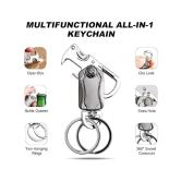 HINGOL Silver Mens Utility Keychain ( Pack of 1 )