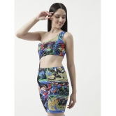 Zima Leto Polyester Printed Mini Womens Bodycon Dress - Blue ( Pack of 1 ) - None