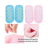 SPA Gel Socks Moisturizing Whitening Exfoliating Treatment Smooth Beauty Reusable Feet Care Silicone Socks(1 Pair) - None