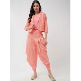 Pannkh Womens Jaipur Haat Leg O Mutton Sleeves Jacket With Top And Dhoti Pant - None