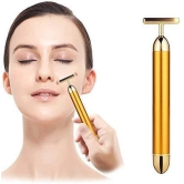 24K Gold Energy Beauty Bar Electric Facial Massage Roller-1