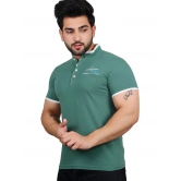 Lycos - Green Cotton Blend Regular Fit Mens T-Shirt ( Pack of 1 ) - None