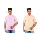 DESHBANDHU DBK Multi 100 Percent Cotton Kurta Pack of 2 - None