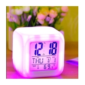 DAYBETTER Digital Plastic Square Table Clock - Pack of 1